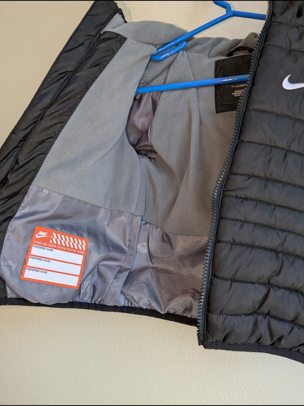 Nike Midweight Water Resistant Fill Jacket Boys Size 2-3 Yrs - Picture 4 of 9